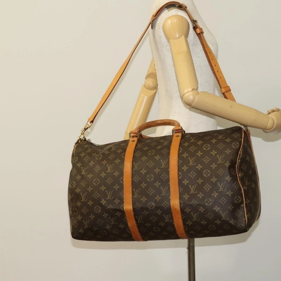 LOUIS VUITTON Monogram Keepall Bandouliere 50 Boston Bag - Picture 1 of 15